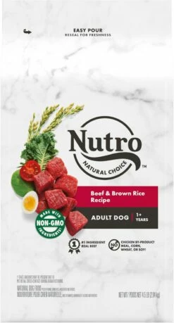 Nutro Natural Choice Beef & Brown Rice Recipe Dry Dog Food, 4.5-lb