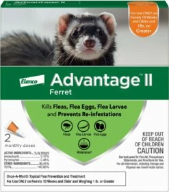 Advantage II Flea Treatment For Ferrets Over 1-lb, 2-pk