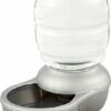 Petmate Pearl Replendish Waterer With Microban, Pearl Silver Gray, 0.5-gal