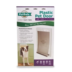 PetSafe Plastic Pet Door, White, Large