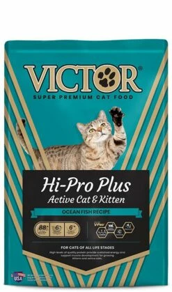 Victor Hi-Pro Plus Active Dry Cat Food, 5-lb