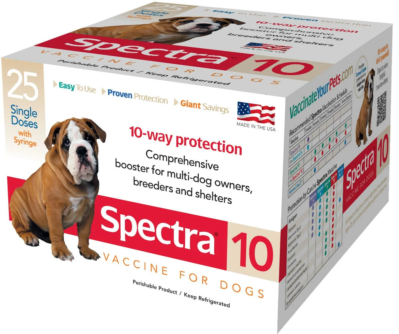 Durvet Canine Spectra 10 With Syringe Dog Vaccine, 1-dose 1 Durvet Canine Spectra 10 With Syringe Dog Vaccine, 1-dose