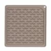 Messy Mutts Silicone Therapeutic Lick Dog Slow Feeder Mat, Grey, 12-in X 12-in