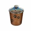 Loving Pets Bella Dog Treats Canister, Copper, 64-oz
