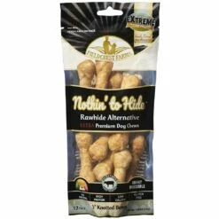 Fieldcrest Farms Nothin' To Hide Ultra Knotted Bones Beef Pack Dog Treats, 3-in, 12-pk