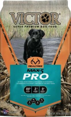 Victor Realtree Max-5 Pro Dry Dog Food, 40-lb