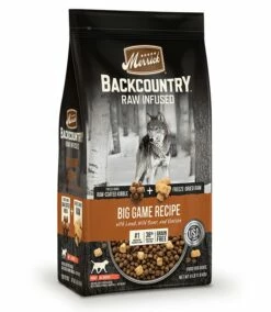 Merrick Backcountry Raw Infused Big Game Recipe Dry Dog Food, 4-lb