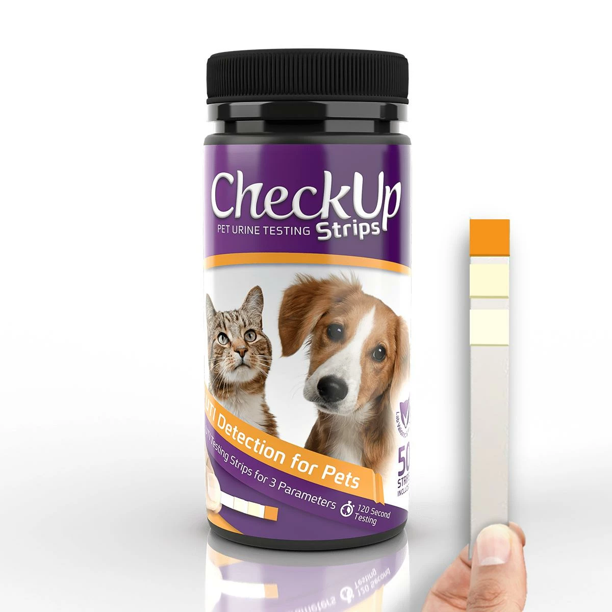 CheckUp UTI Detection Urine Testing Strips For Dogs & Cats, 50-count 1 CheckUp UTI Detection Urine Testing Strips For Dogs & Cats, 50-count