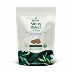 Pet Releaf Stress Releaf Edibites Peanut Butter & Carob Alternative Supplement For Small Dogs, 7.5-oz