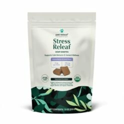 Pet Releaf Stress Releaf Edibites Peanut Butter & Carob Alternative Supplement For Medium To Large Dogs, 7.5-oz
