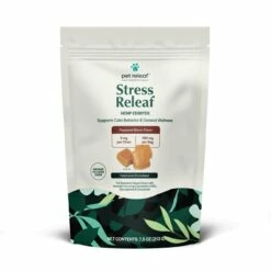 Pet Releaf Stress Releaf Edibites Peppered Bacon Alternative Supplement For Medium To Large Dogs, 7.5-oz