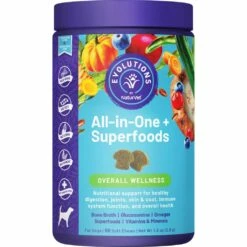 NaturVet Evolutions All-in-One + Superfoods Soft Chews Dog Supplement, 90-count
