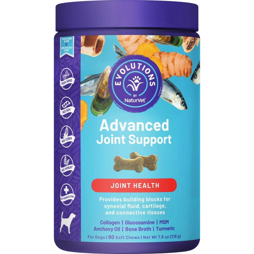 NaturVet Evolutions Advanced Joint Support Soft Chews Dog Supplement, 90-count 1 NaturVet Evolutions Advanced Joint Support Soft Chews Dog Supplement, 90-count