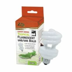 Zilla Canopy Series Tropical Fluorescent UVB/UVA Bulb For Reptiles, 13-watt