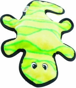 Outward Hound Invincibles Geckos Squeak Dog Toy, 2-Squeak Yellow