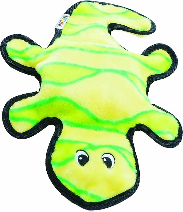 Outward Hound Invincibles Geckos Squeak Dog Toy, 2-Squeak Yellow 1 Outward Hound Invincibles Geckos Squeak Dog Toy, 2-Squeak Yellow