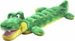 Outward Hound Plush Squeaker Matz Gator Dog Toy, Large