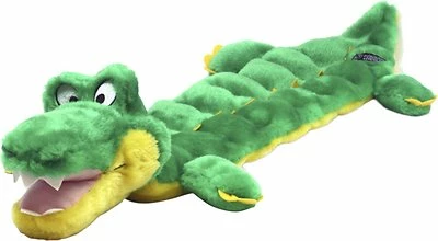 Outward Hound Plush Squeaker Matz Gator Dog Toy, Large 1 Outward Hound Plush Squeaker Matz Gator Dog Toy, Large