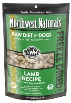 Northwest Naturals Raw Diet Lamb Nuggets Freeze-Dried Dog Food, 25-oz