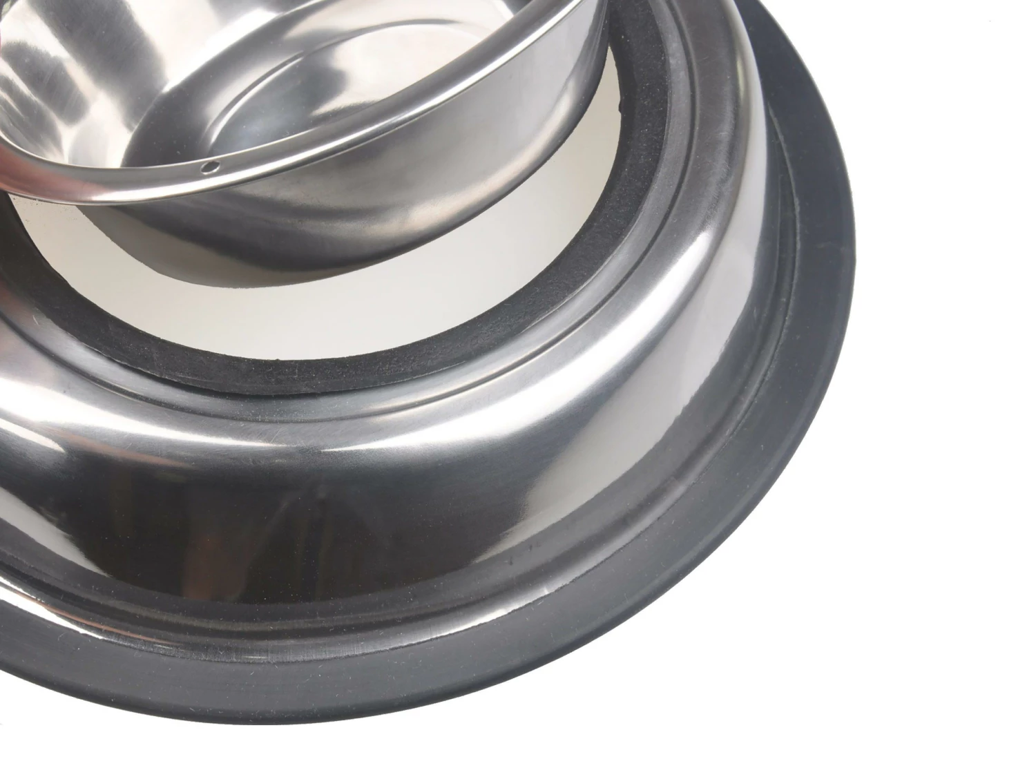 Van Ness Heavyweight Stainless Steel Double Dish For Cats & Small Dogs, Small, 16-oz 3 Van Ness Heavyweight Stainless Steel Double Dish For Cats & Small Dogs, Small, 16-oz - Image 3