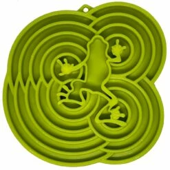 SodaPup Etray Water Frog Design Enrichment Tray Dog Slow Feeder, Green