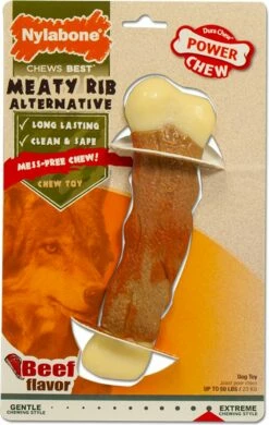 Nylabone DuraChew Meaty Rib Alternative Beef Flavored Dog Chew Toy, Giant