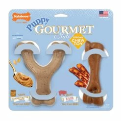 Nylabone Gourmet Style Twin Pack Puppy Dog Toy, 2-pk