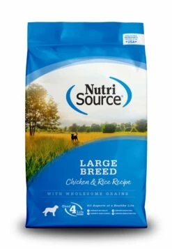 NutriSource Large Breed Chicken & Rice Recipe With Wholesome Grains Dry Dog Food, 26-lb