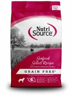NutriSource Seafood Select Recipe Grain-Free Dry Dog Food, 26-lb