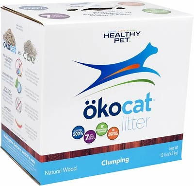 Okocat Natural Wood Clumping Cat Litter, 13.2-lb 1 Okocat Natural Wood Clumping Cat Litter, 13.2-lb