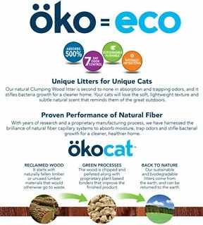 Okocat Natural Wood Clumping Cat Litter, 13.2-lb 2 Okocat Natural Wood Clumping Cat Litter, 13.2-lb - Image 2