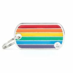 MyFamily Rainbow Flag Pet ID Tag