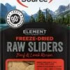 NutriSource Element Series Beef & Lamb Raw Sliders Freeze-Dried Dog Food, 20-oz