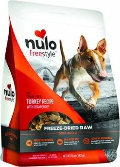 Nulo Dog Freestyle Grain-Free Turkey Recipe With Cranberries Freeze-Dried Raw Dog Food, 5-oz