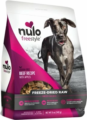Nulo Dog Freestyle Grain-Free Beef Recipe With Apples Freeze-Dried Raw Dog Food, 5-oz 1 Nulo Dog Freestyle Grain-Free Beef Recipe With Apples Freeze-Dried Raw Dog Food, 5-oz