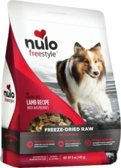 Nulo Dog Freestyle Grain-Free Lamb Recipe With Raspberries Freeze-Dried Raw Dog Food, 5-oz