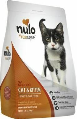 Nulo Cat FreeStyle Turkey & Duck Recipe Grain-Free Dry Cat & Kitten Food, 5-lb