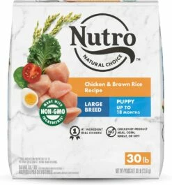 Nutro Natural Choice Chicken & Brown Rice Large Breed Puppy Dry Dog Food, 30-lb