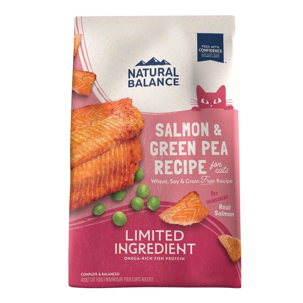 Natural Balance Limited Ingredient Salmon & Green Pea Recipe Grain-Free Dry Cat Food, 10-lb 1 Natural Balance Limited Ingredient Salmon & Green Pea Recipe Grain-Free Dry Cat Food, 10-lb