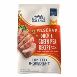 Natural Balance Limited Ingredient Reserve Duck & Green Pea Recipe Grain-Free Dry Cat Food, 5-lb