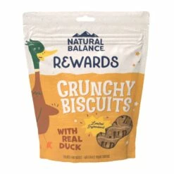 Natural Balance Rewards Crunchy Biscuits With Real Duck Dog Treats, 14-oz