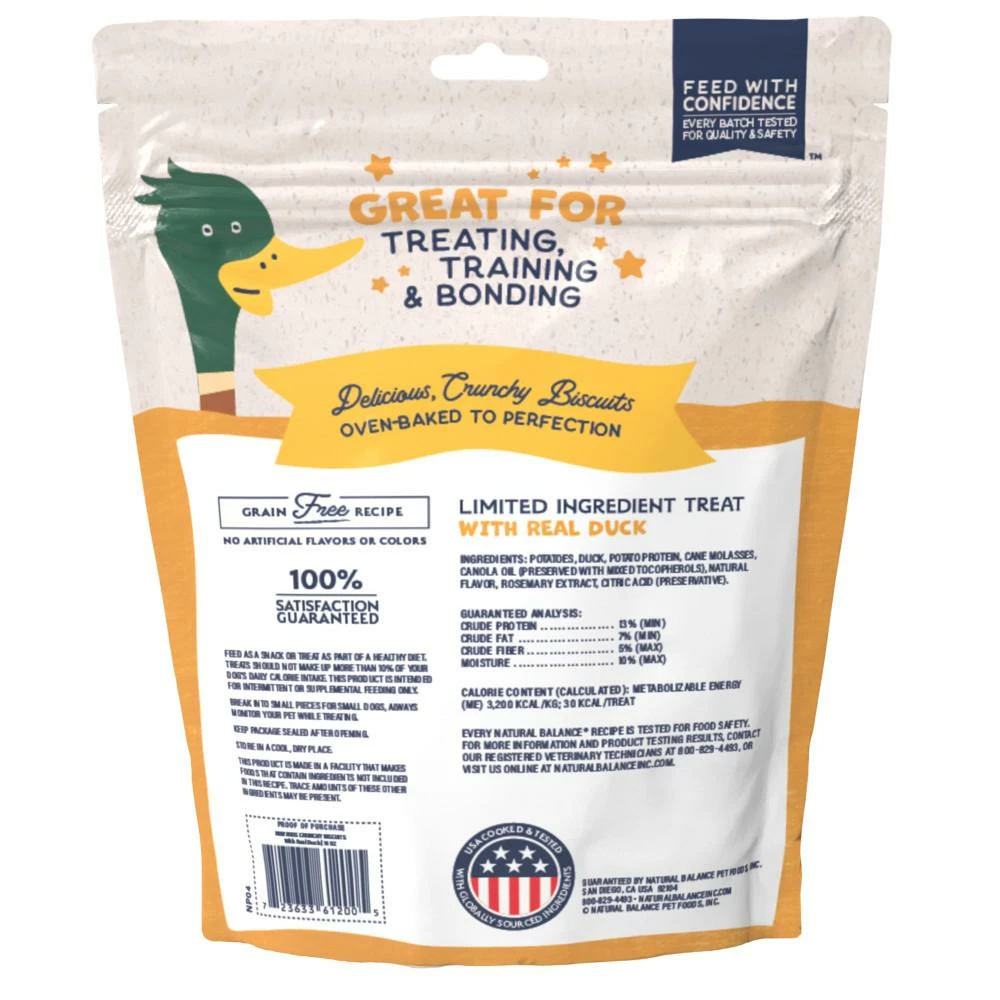 Natural Balance Rewards Crunchy Biscuits With Real Duck Dog Treats, 14-oz 2 Natural Balance Rewards Crunchy Biscuits With Real Duck Dog Treats, 14-oz - Image 2