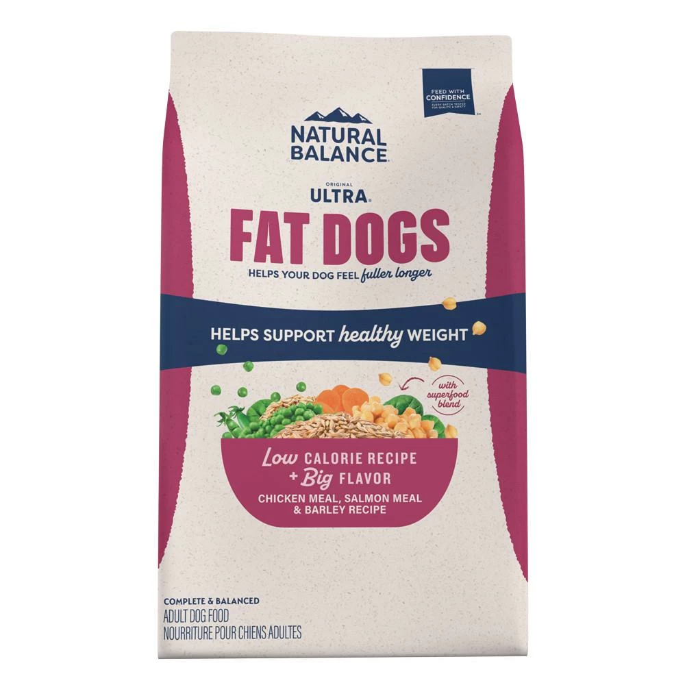 Natural Balance Original Ultra Fat Dogs Chicken Meal, Salmon Meal & Barley Recipe Dry Dog Food, 5-lb 1 Natural Balance Original Ultra Fat Dogs Chicken Meal, Salmon Meal & Barley Recipe Dry Dog Food, 5-lb