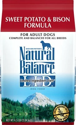 Natural Balance Limited Ingredient Reserve Sweet Potato & Bison Recipe Grain-Free Dry Dog Food, 4.5-lb 1 Natural Balance Limited Ingredient Reserve Sweet Potato & Bison Recipe Grain-Free Dry Dog Food, 4.5-lb