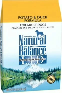 Natural Balance Limited Ingredient Reserve Duck & Potato Recipe Grain-Free Dry Dog Food, 13-lb (**)