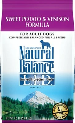 Natural Balance Limited Ingredient Reserve Sweet Potato & Venison Recipe Grain-Free Dry Dog Food, 4.5-lb 1 Natural Balance Limited Ingredient Reserve Sweet Potato & Venison Recipe Grain-Free Dry Dog Food, 4.5-lb