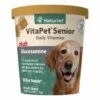 NaturVet VitaPet Senior Daily Vitamins Plus Glucosamine Soft Chews Dog Supplement, 60-count