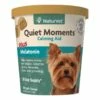 NaturVet Quiet Moments Calming Aid Plus Melatonin Soft Chews Dog Supplement, 70-count