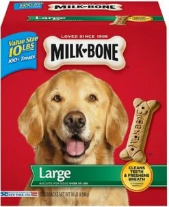Milk-Bone Original Large Biscuit Dog Treats, 10-lb Box