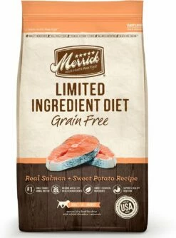 Merrick Limited Ingredient Diet Grain-Free Real Salmon + Sweet Potato Recipe Dry Dog Food, 22-lb